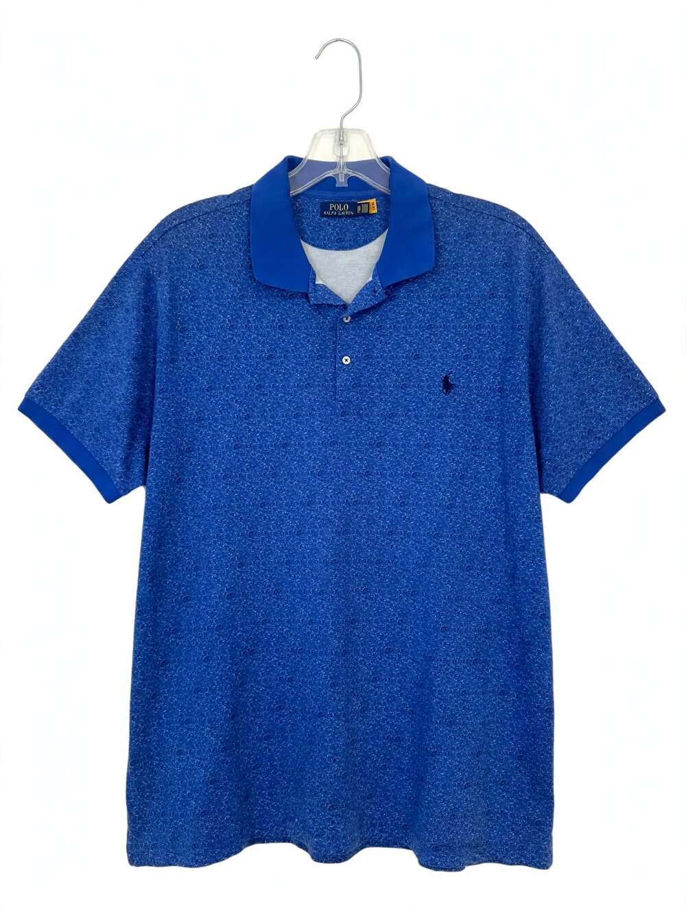 Polo Ralph Lauren Floral Print Soft Cotton Polo Shirt Blue Size 3XB